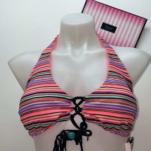 🔥VICTORIA SECRET SWIMSUIT 2pc small  push-up  //small New #1 reversible - Picture 4 of 12